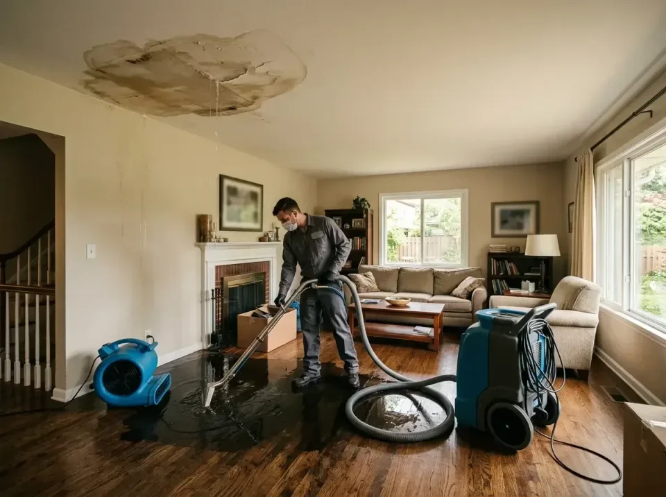 attic-pipe-burst-ceiling-drip-008 — frequently asked questions, Water Damage Restoration & Carpet Care in Lisbon Falls, ME